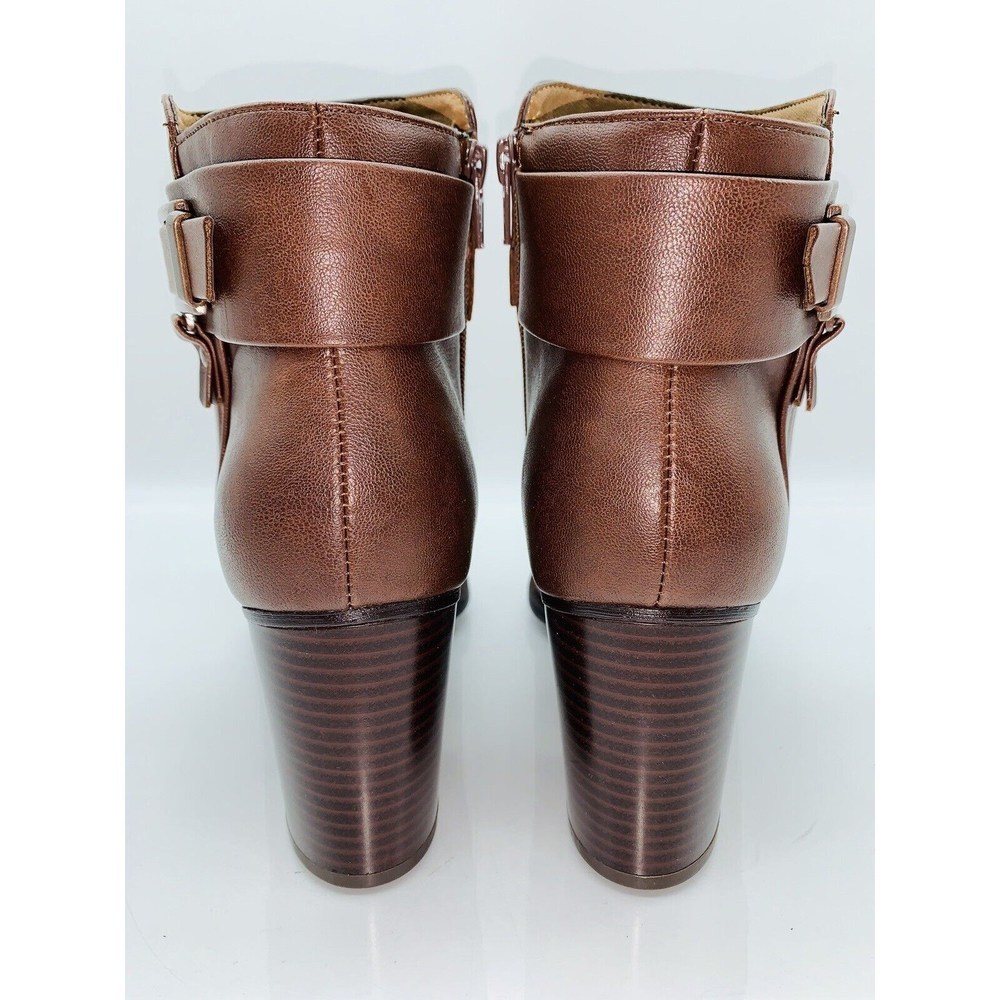 EUROSOFT Women's Sydney Ankle Boots Fuax Leather Brown US 10M / EUR 42 - Picture 5 of 9